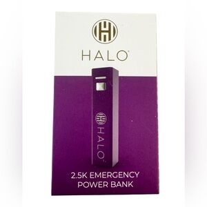Halo Purple Emergency Power Bank with USB-C
